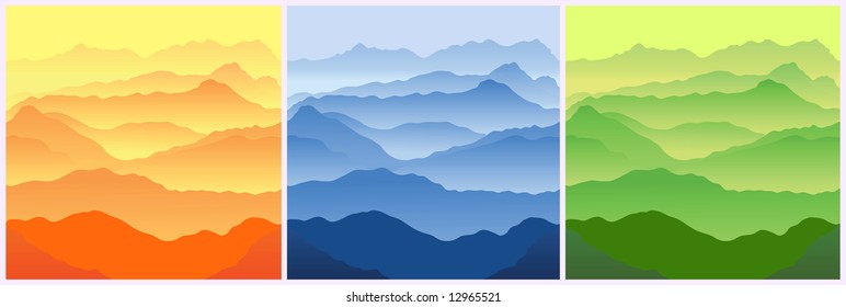 Mountains. Seamless vector illustration