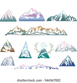 Mountains set