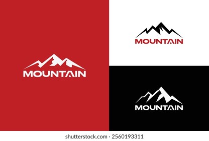 Mountains set. Hand drawn Mountains illustration