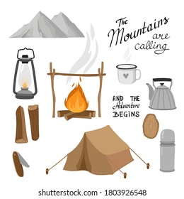 las montañas se sitúan sobre el fondo blanco.
