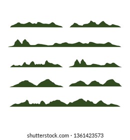 mountains Silhouette, mountains Vector graphics