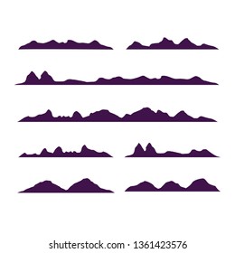 mountains Silhouette, mountains Vector graphics