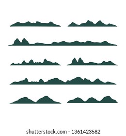 mountains Silhouette, mountains Vector graphics