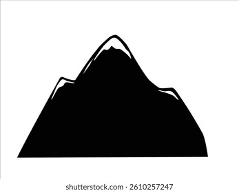 mountains silhouette vector illustration design icon