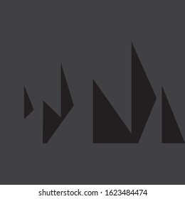 Mountains silhouettes. Mountains vector, Mountains vector of outdoor design elements, Mountain scenery, trees, pine vector, Mountain scenery.