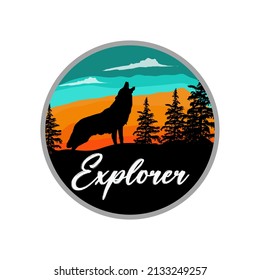 mountains with simple concepts are good for t-shirts, shop logos, yellow, black, orange, blue colors