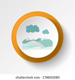 Mountains snow color icon. Elements of winter wonderland multi colored icons. Premium quality graphic design icon