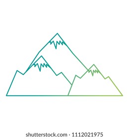 mountains with snow scene