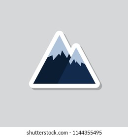 mountains sticker icon