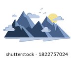 Mountains - Stock Vector Illustration