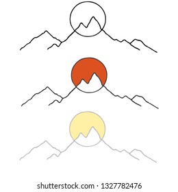 mountains and sun
