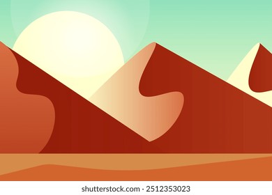 mountains, sun, sunrise, banner, african, dune, sahara, texture, wallpaper, flat, yellow, outdoors, vintage, america, american, sunset, abstract, panorama, texas, desert, art, graphic, design, new, la