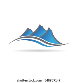 Mountains swoosh logo