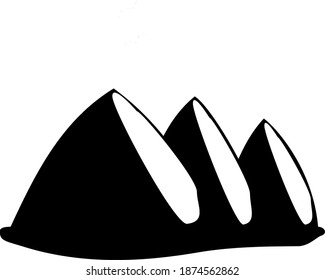 mountains that line and line from the lowest to the highest