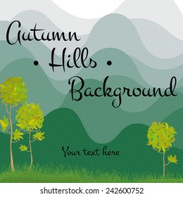Mountains and Trees Background