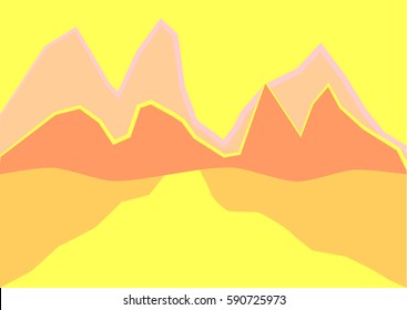 
the mountains vector