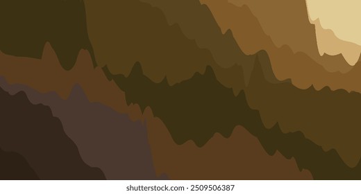 Mountains vector background. Minimalist landscape art with watercolor brush and gold line texture. Abstract art wallpaper vector illustration.