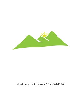 mountains vector design logo illustration