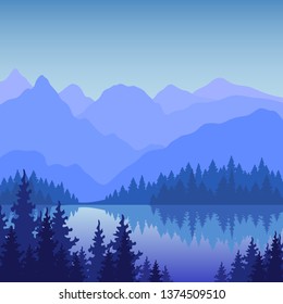 Mountains in vector EPS 10