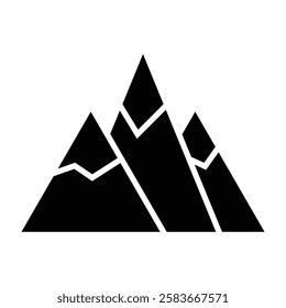 mountains Vector glyph icon Design 