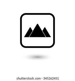 mountains - vector icon
