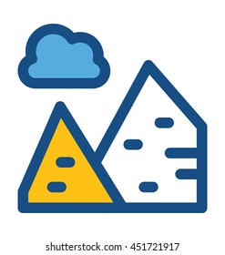 Mountains Vector Icon