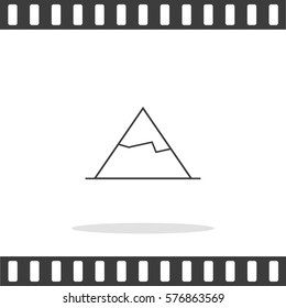 Mountains  Vector Icon