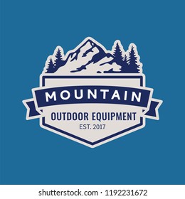 Mountains vector icon. Equipment outdoor.