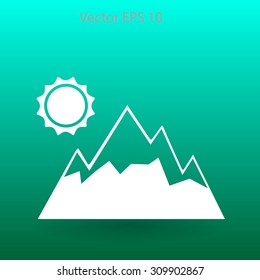 Mountains vector illustration