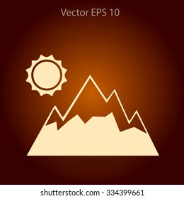 Mountains vector illustration