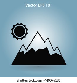 Mountains vector illustration