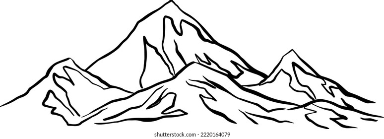 the mountains vector illustration design