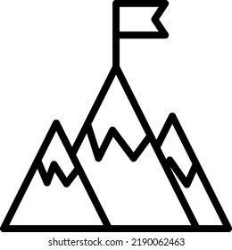 mountains  Vector illustration on a transparent background.Premium quality symmbols.Stroke vector icons for concept and graphic design.