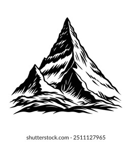 Mountains vector illustration with white background 