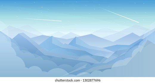 Mountains. Vector landscape