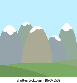 Mountains Vector Landscape