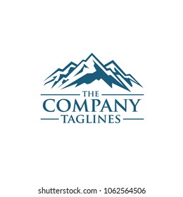 Mountains vector logo concept