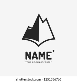 The mountains. Vector logo design. Business concept icon.