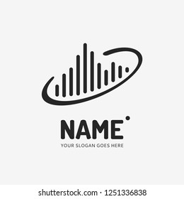 The mountains. Vector logo design. Business concept icon.