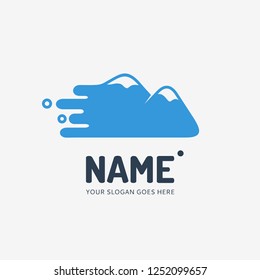 The mountains. Vector logo design. Business concept icon.