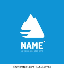 The mountains. Vector logo design. Business concept icon.