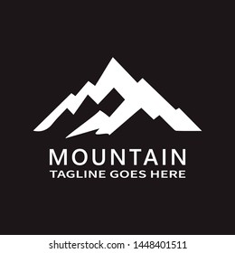 Mountains - vector logo template illustration. Outdoor adventure creative badge sign. Graphic design element.