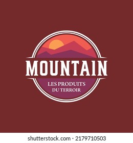 Mountains vector, Modern Mountain Logo Design Vector