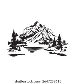 Mountains Vector royalty free images