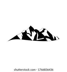 mountains vector. Mountains sketch. Hand drawn vector illustration
