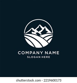 Mountains vector,Modern Mountain Logo Design Vector	
