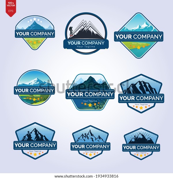 Mountains\
vector,Modern Mountain Logo Design\
Vector