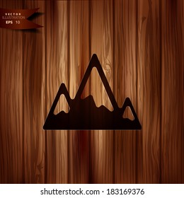 Mountains web icon