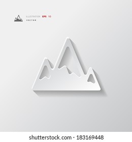 Mountains web icon
