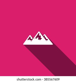 Mountains web icon